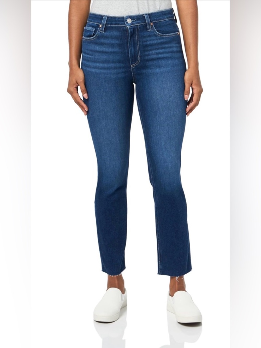 PAIGE Cindy  Raw Hem Jeans in Foreign Film Shade